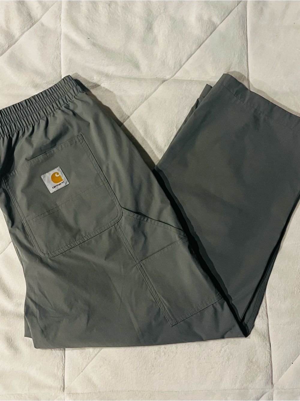 Carhartt Work In Progress WIP Green Polyester Double Knee Montana Pants Large